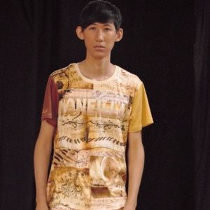 Noneillah Multi Brown Men's Music Note Tee-Shirt